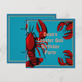 Boil Party-partiets inbjudan från födelsedagen