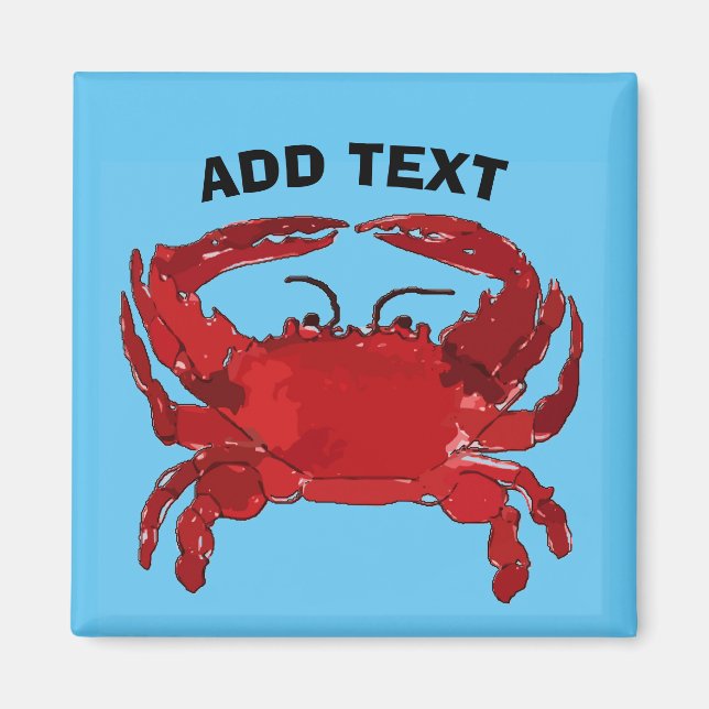 Boiled Blue Crab, Maryland, Louisiana, Delaware Magnet (Framsidan)