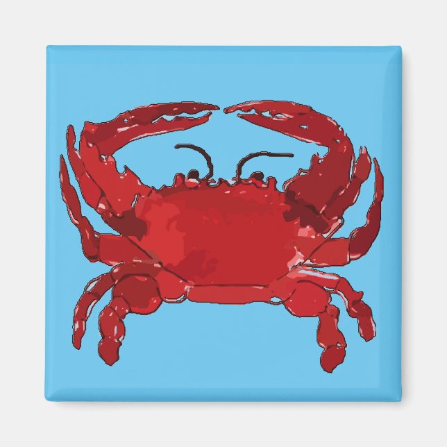 Boiled Blue Crab, Maryland, Louisiana, Delaware Magnet (Framsidan)