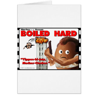 BOILED HARD Film-Ansikte Funny spets av DIE HARD Hälsningskort