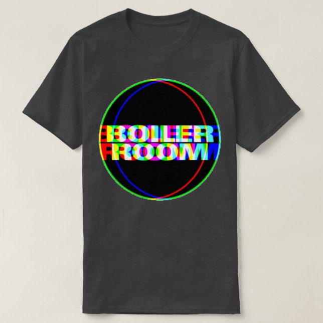 Boiler Room Färg Glitch I  T Shirt (Design framsida)