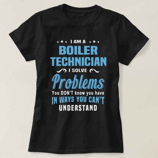 Boiler Technician T Shirt (Design framsida)