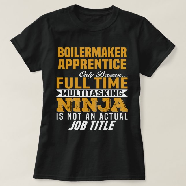 Boilermaker lärling t shirt (Design framsida)
