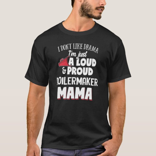 Boilermaker Mamma Design - Hög och stolt Mamma T Shirt (Framsida)