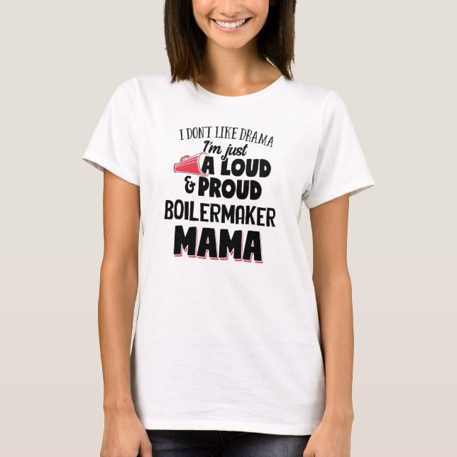 Boilermaker Mamma design - hög och stolt Mamma T Shirt (Framsida)