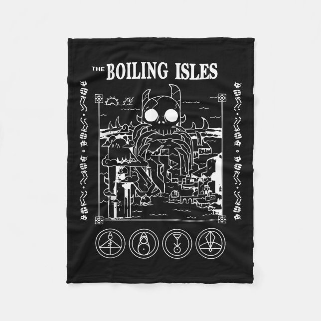 Boiling Uggla House Älskare Isles Halloween jul Fleecefilt (Framsidan)