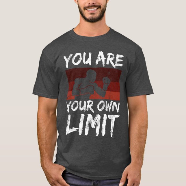 Boing Sport Saying You Are Your Limit Mindset frie T Shirt (Framsida)
