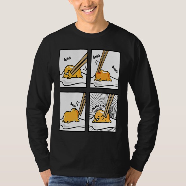 Boink Egg Yolk Please Stop Cute Lazy Sleepy Egg Fo T Shirt (Framsida)
