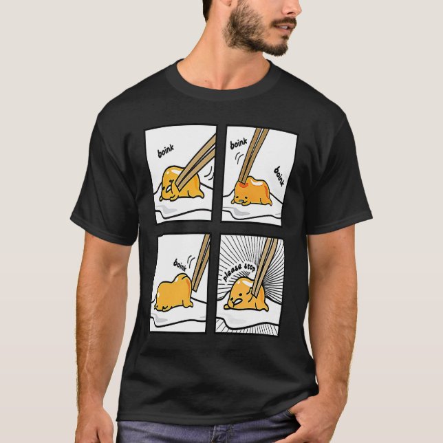 Boink Egg Yolk Please Stop Cute Lazy Sleepy Egg Fo T Shirt (Framsida)