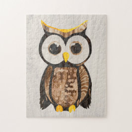 Bois - Chouette - Wood Owl Pussel