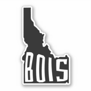 Bois, Idaho-statskontur - American Travel Klistermärken