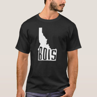 Bois, Idaho-statskontur - American Travel T Shirt