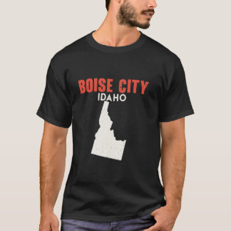 Boise City Idaho USA State America Travel Idahoan T Shirt
