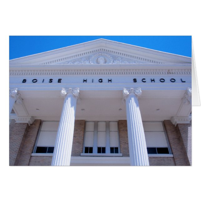 Boise High School Hälsningskort (Framsidan Horizontal)
