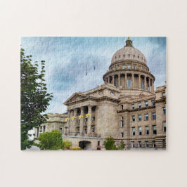 Boise huvudstad Idaho. Julhälsningar Pussel