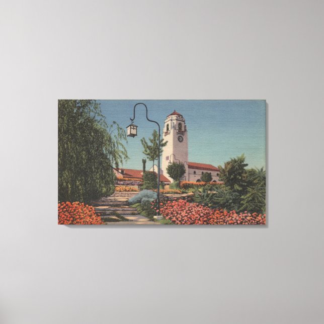 Boise, ID - View Union Pacific Canvastryck (Framsida)