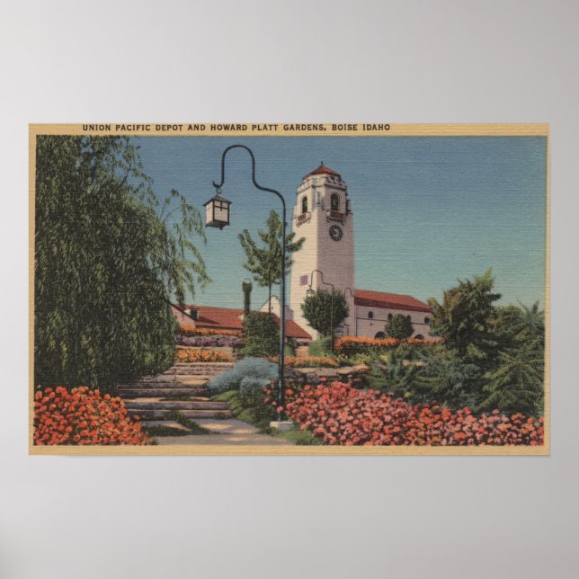 Boise, ID - View Union Pacific Poster (Framsidan)