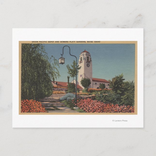 Boise, ID - View Union Pacific Vykort (Framsida)