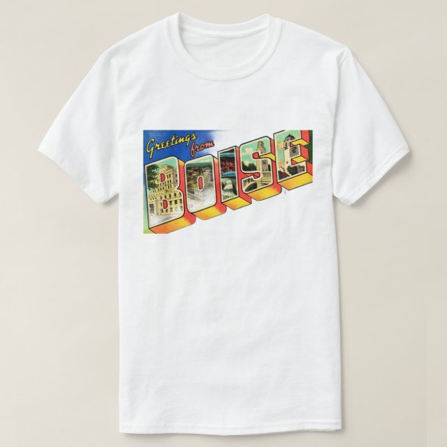 Boise Idaho Fade-out T Shirt (Design framsida)