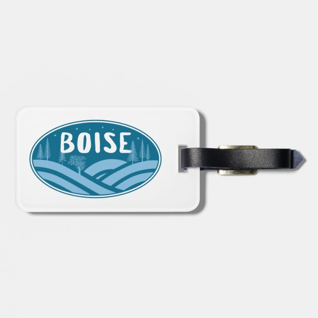 Boise Idaho Friluftsliv Bagagebricka (Baksida Vågrät)