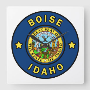Boise Idaho Fyrkantig Klocka