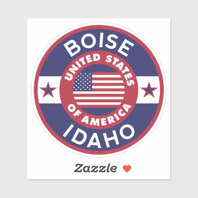 BOISE, Idaho Klistermärken (Ark)