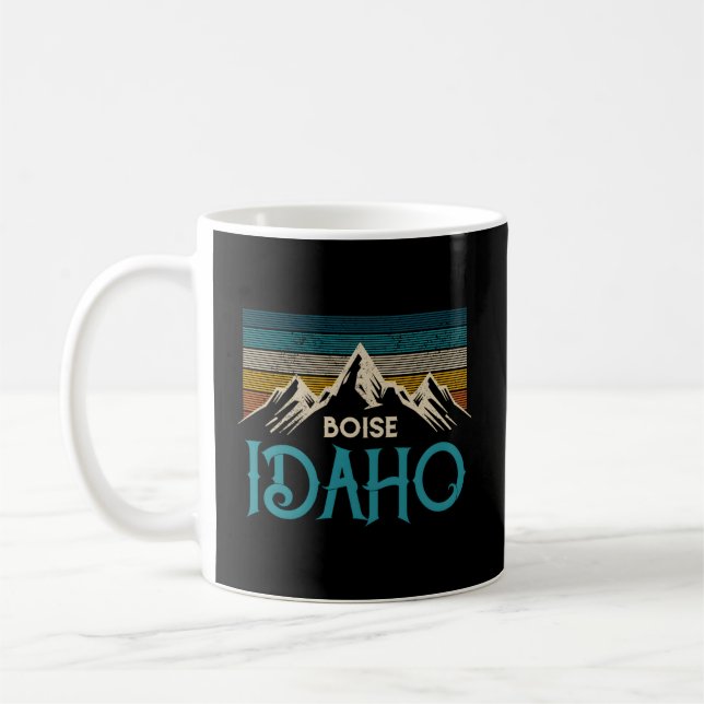 Boise Idaho Mountains Kaffemugg (Vänster)