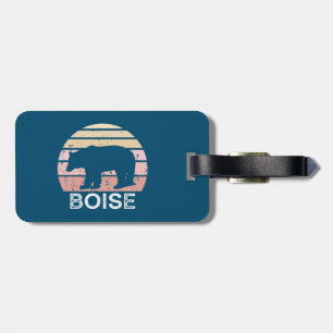 Boise Idaho Retro Bear Bagagebricka