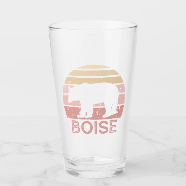 Boise Idaho Retro Bear Glaskopp (Framsida)