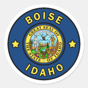 Boise Idaho Runt Klistermärke