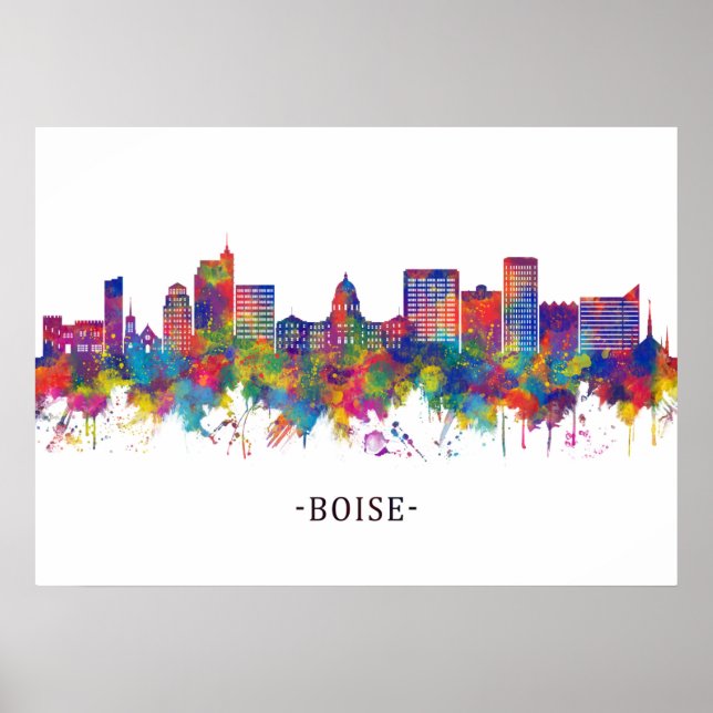 Boise Idaho Skyline Poster (Framsidan)