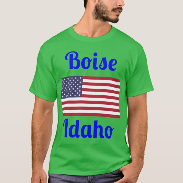 Boise Idaho Snyggt Prints3 T Shirt (Framsida)