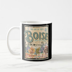 Boise Idaho State Capital City i Träd Kaffemugg