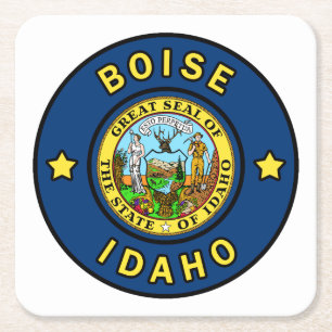 Boise Idaho Underlägg Papper Kvadrat