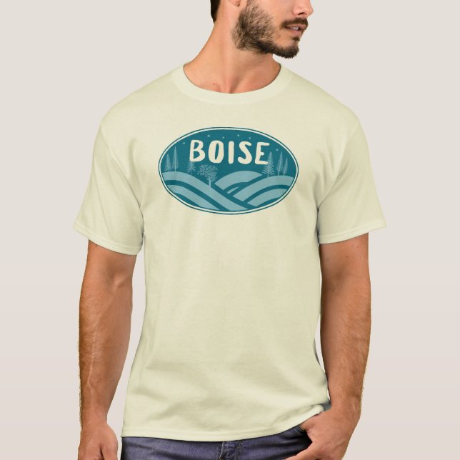 Boise Idaho utomhus T Shirt (Framsida)
