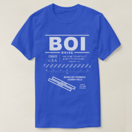 Boise Luft Terminal Gowen Fält BOI T Shirt