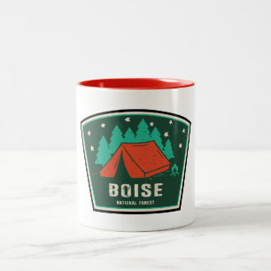 Boise National Forest Camping Två-Tonad Mugg