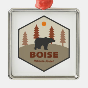 Boise National Forest Idaho Bear Julgransprydnad Metall