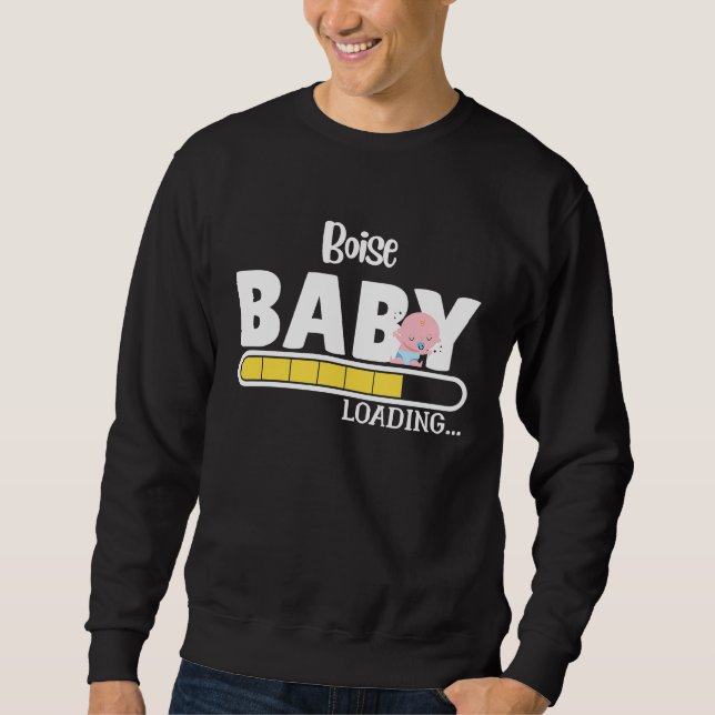 Boise Native Pride  Stat Baby Förälder Mamma Pappa Lång Ärmad Tröja (Framsida)