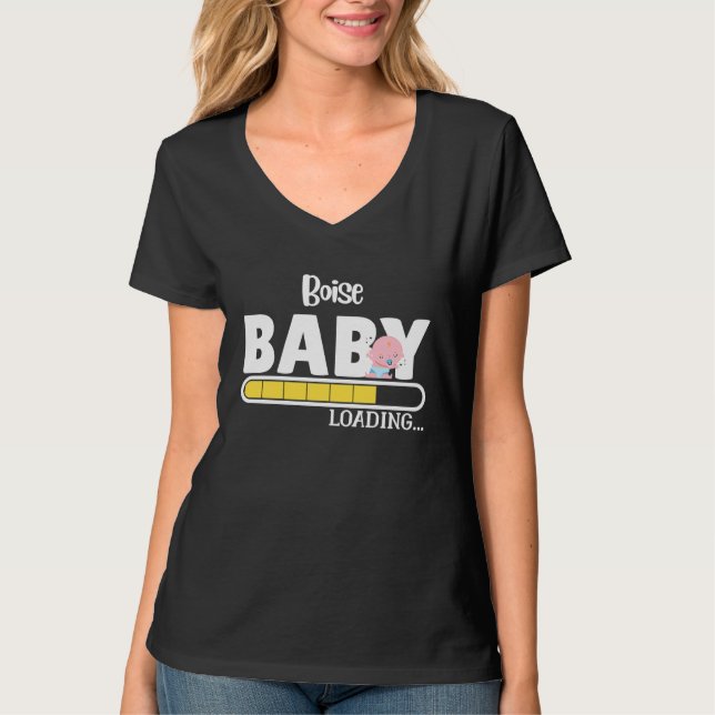 Boise Native Pride  Stat Baby Förälder Mamma Pappa T Shirt (Framsida)