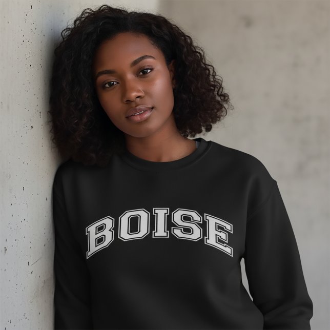 BOISE Universitetstila Tröja Amerika Högskola Lång Ärmad Tröja (Skapare uppladdad)