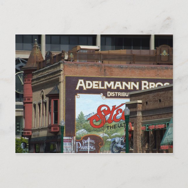 Boise-vykort för centrala städer vykort (Framsida)