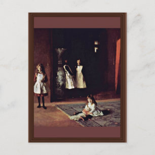 Boit Daughters by Sargent John Singer Vykort