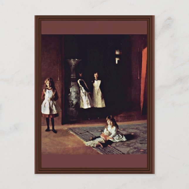Boit Daughters by Sargent John Singer Vykort (Framsida)