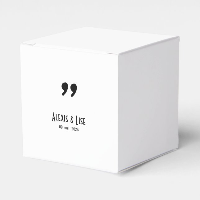 Boite à dragées Apostrophe Presentaskar (Framsidan Sidan)