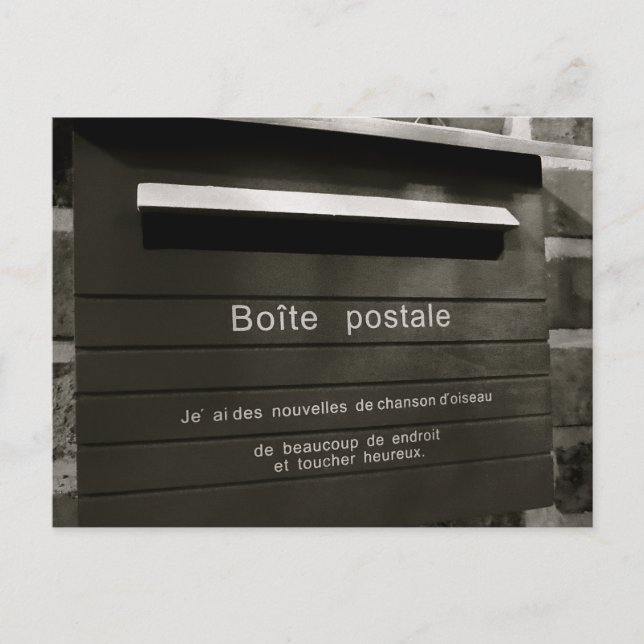Boite postale vykort (Framsida)