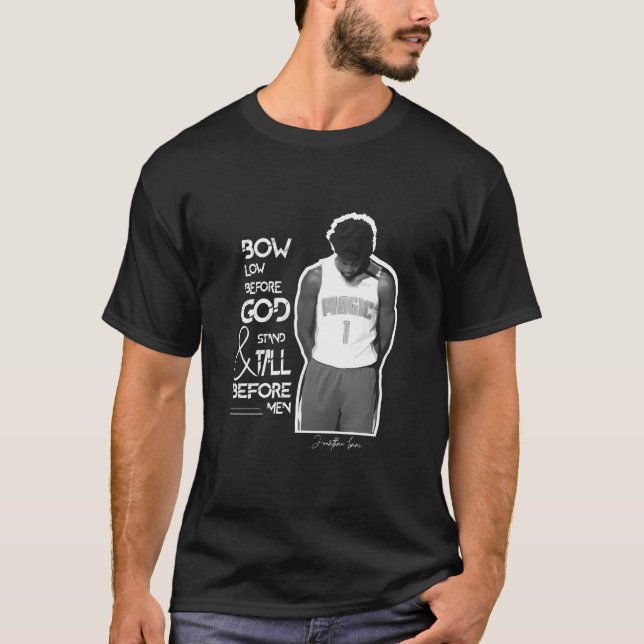Böj djupt för Gud Jonathan Isaac T Shirt (Framsida)