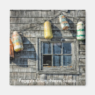 Boj på en vägg, Peggys Cove, Nova Scotia. Magnet