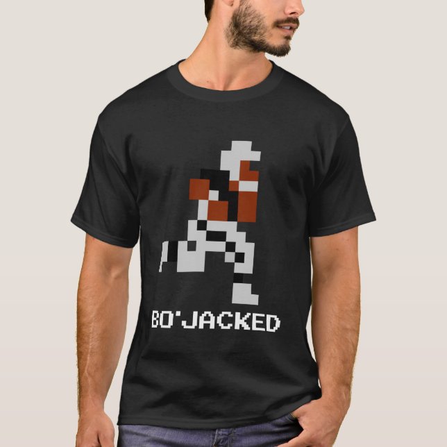 Bo'Jacked (svart) Tee Shirt (Framsida)
