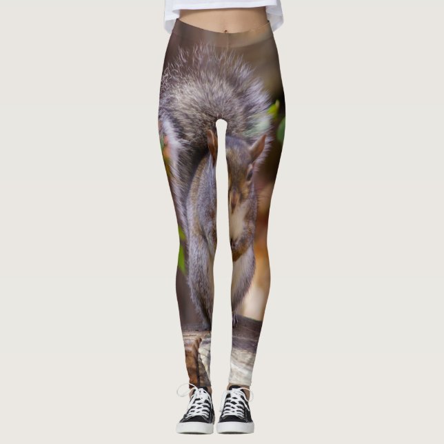 Böjande ekorre leggings (Framsida)